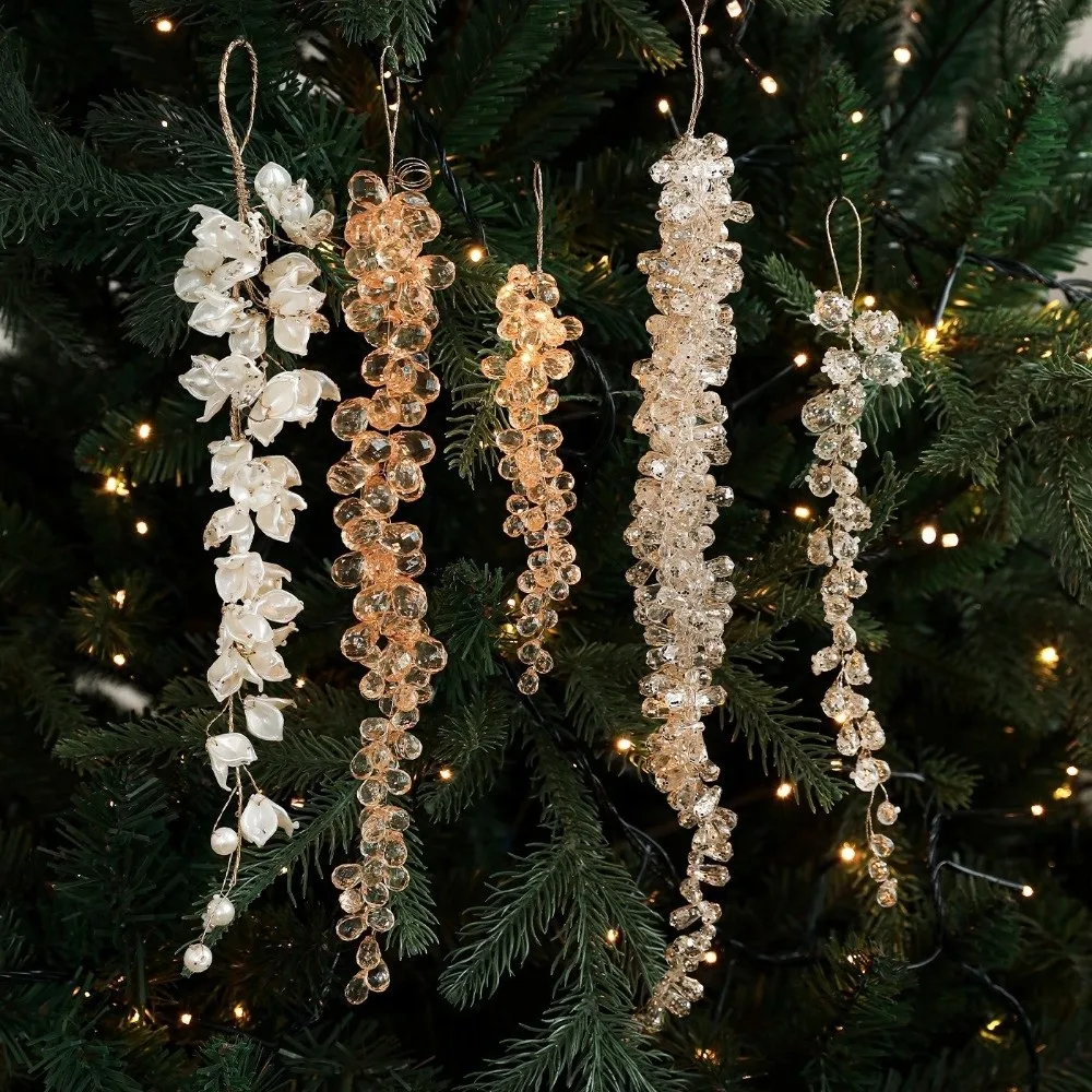 Artificial Christmas Icicle Pendant Realistic Grape Christmas Crystal Pendant Acrylic Handmade Xmas Tree Ornament
Artificial Christmas Icicle Pendant Realistic Grape Christmas Crystal Pendant Acrylic Handmade Xmas Tree Ornament