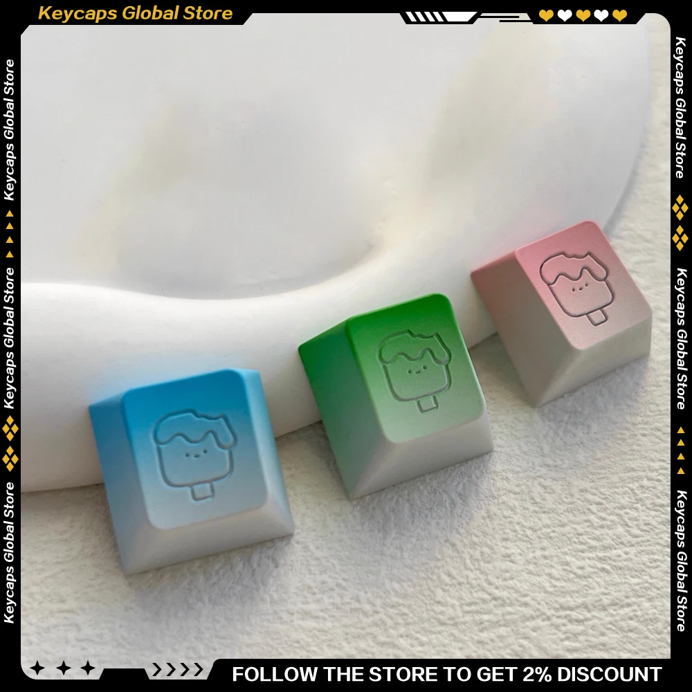 Creative Ice Cream Keycap Metal CNC Personalized Simple Cute Gradient Color Key Cap for Mechanical Keyboard Accessories R1/R4
Creative Ice Cream Keycap Metal CNC Personalized Simple Cute Gradient Color Key Cap for Mechanical Keyboard Accessories R1/R4