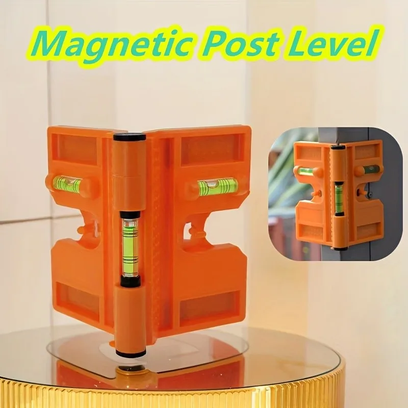 3-Sided Magnetic Post Level – 270° View, w/ Strap & Magnet for Fence, Deck & Pipe
3-Sided Magnetic Post Level – 270° View, w/ Strap & Magnet for Fence, Deck & Pipe