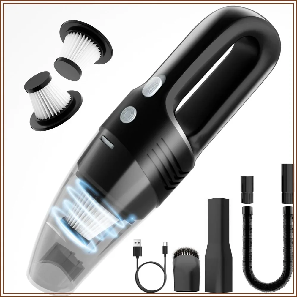 Handheld Vacuum Cordless Car Vacuum Cleaner 11000PA High Power Portable 1.4lbs Lightweight Rechargeable with 2 Filter Multi-Nozzles for Home Office Dust
Handheld Vacuum Cordless Car Vacuum Cleaner 11000PA High Power Portable 1.4lbs Lightweight Rechargeable with 2 Filter Multi-Nozzles for Home Office Dust