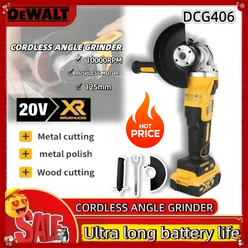 Dewalt DCG406 (125mm, M14) Brushless high-performance wireless Angle Grinding Machine Outstanding cutting and polishing
Dewalt DCG406 (125mm, M14) Brushless high-performance wireless Angle Grinding Machine Outstanding cutting and polishing