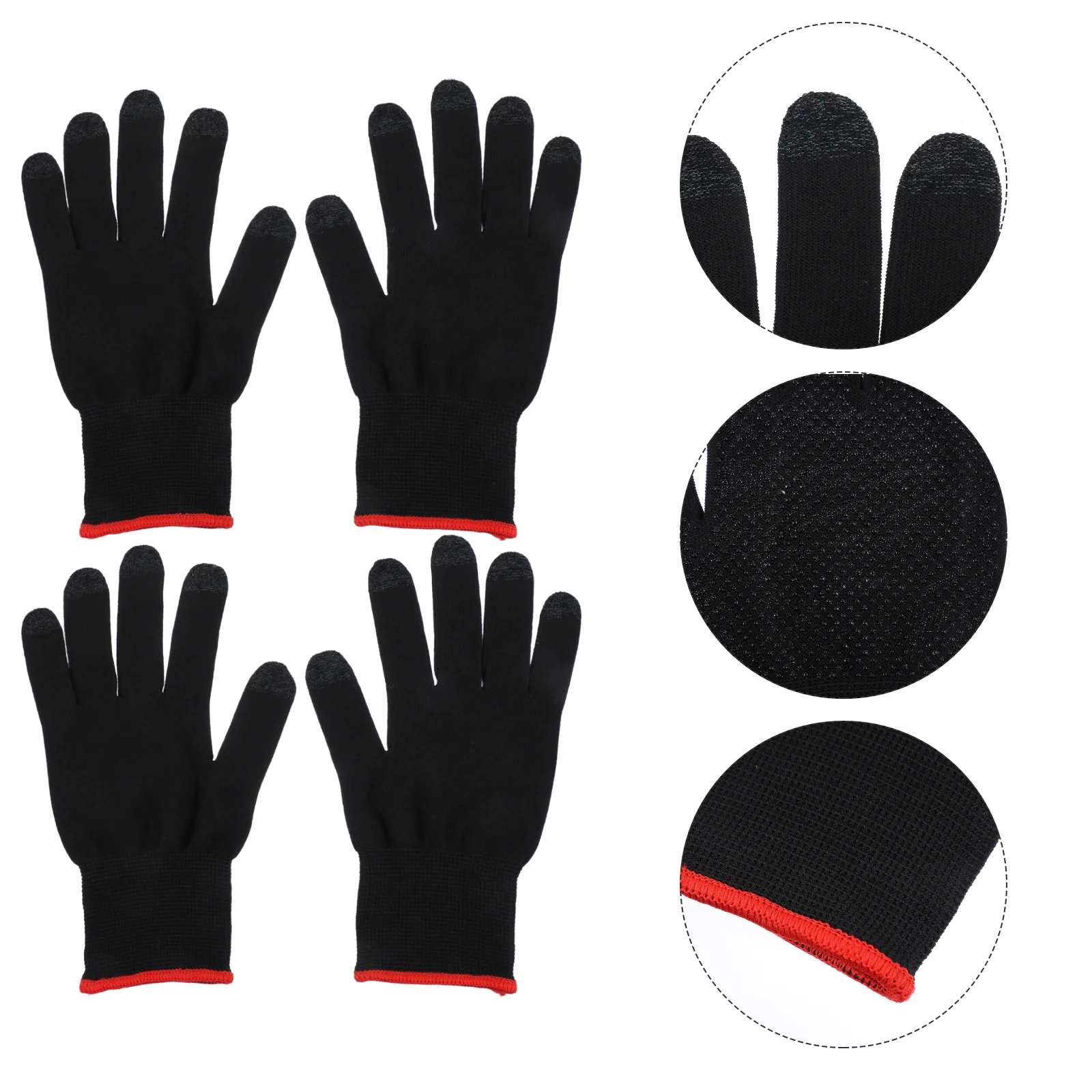 2 Pairs Gaming Gloves Mobile Game Controller Non-slip Black Knitted Fiber Games
2 Pairs Gaming Gloves Mobile Game Controller Non-slip Black Knitted Fiber Games