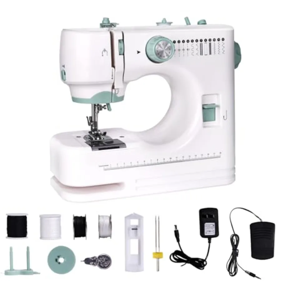Mini Sewing Machine for Beginners 12 Built-In Stitches 2 Speed Basic Sewing Kit Included Multifunctional Portable Sewing with F
Mini Sewing Machine for Beginners 12 Built-In Stitches 2 Speed Basic Sewing Kit Included Multifunctional Portable Sewing with F
