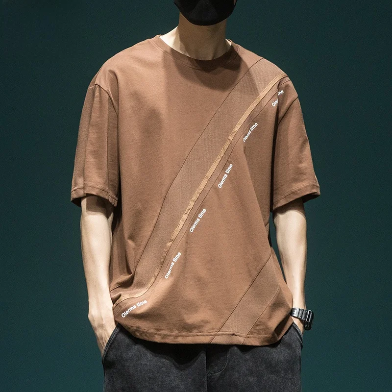 Loose American High Street Patchwork Print Short Sleeve T-Shirt Men's Summer Design Sensation Small Audience Trendy round Nec...
Loose American High Street Patchwork Print Short Sleeve T-Shirt Men's Summer Design Sensation Small Audience Trendy round Nec...
