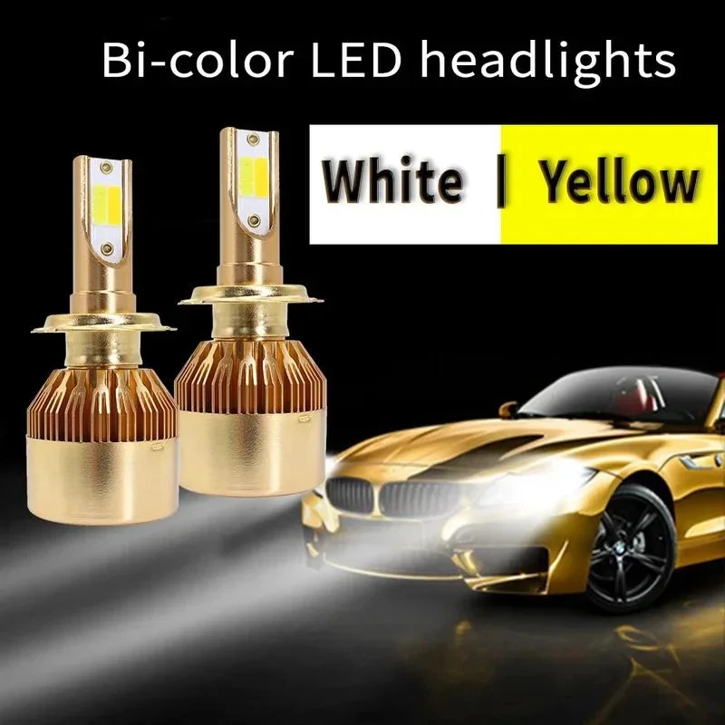 2PCS H11 LED Headlight H4 H7 9005 9006 HB3 HB4 Auto Car Fog Light Bulb H8 H9 CSP 6000K 3000K Turbo Light White Yellow
2PCS H11 LED Headlight H4 H7 9005 9006 HB3 HB4 Auto Car Fog Light Bulb H8 H9 CSP 6000K 3000K Turbo Light White Yellow