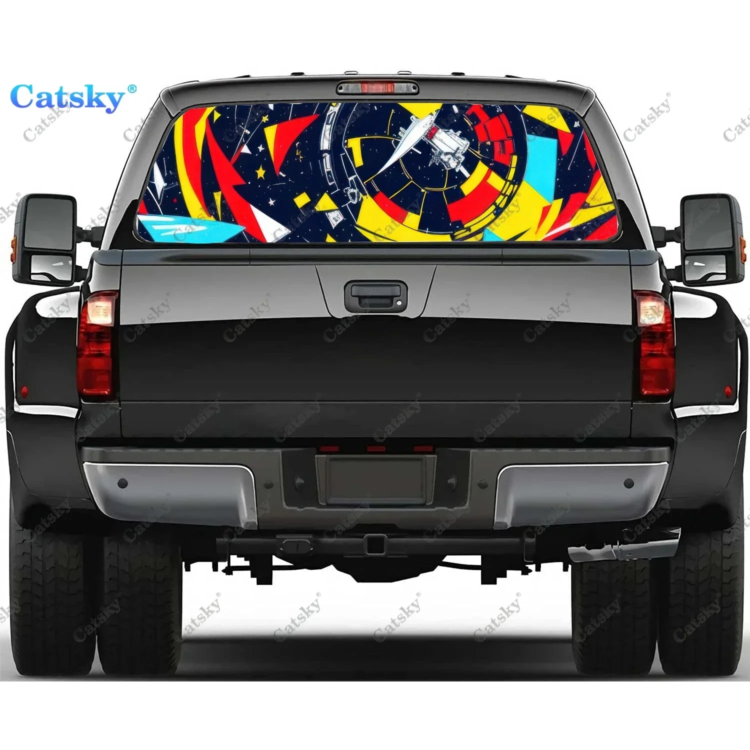 Colorful Graffiti Pattern Rear Window Decal Fit Pickup,Truck,Car Universal See Through Perforated Back Window Vinyl Sticker
Colorful Graffiti Pattern Rear Window Decal Fit Pickup,Truck,Car Universal See Through Perforated Back Window Vinyl Sticker