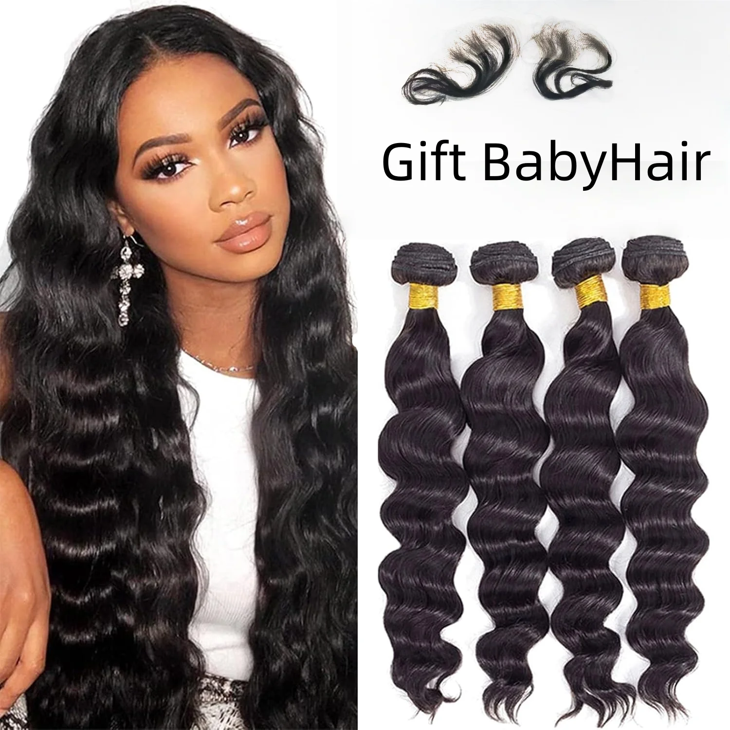 16A Loose Wave Human Hair Bundles Deep Wave 30 32 36Inch Virgin Unprocessed 100% Real Human Hair Extensions 3 4 5 Bundles
16A Loose Wave Human Hair Bundles Deep Wave 30 32 36Inch Virgin Unprocessed 100% Real Human Hair Extensions 3 4 5 Bundles