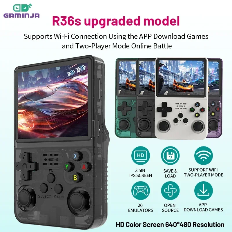 GAMINJA Retro Handheld Video Game Console WiFi APP Download Capable Supports Global Online Battle And Massive Game Updates
GAMINJA Retro Handheld Video Game Console WiFi APP Download Capable Supports Global Online Battle And Massive Game Updates