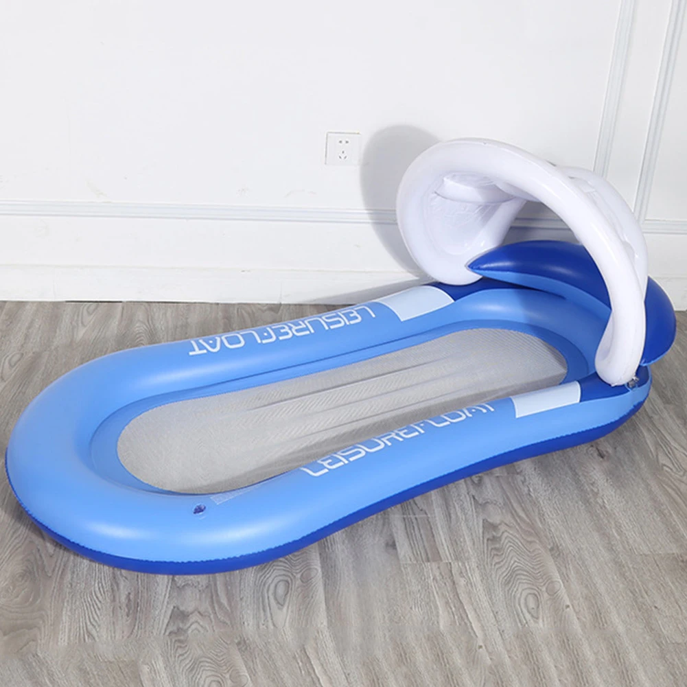 Inflatable Pool Floats Water Floating Hammock Multi-Function Sun Lounger with Canopy & Armrest Pool Lounge Float for Pool Party
Inflatable Pool Floats Water Floating Hammock Multi-Function Sun Lounger with Canopy & Armrest Pool Lounge Float for Pool Party