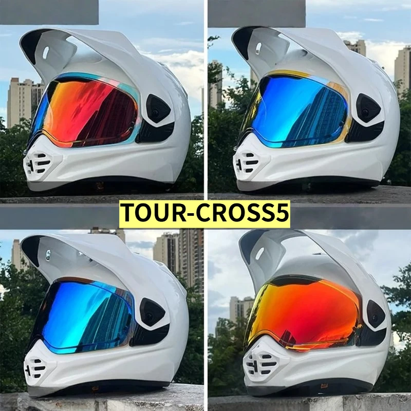 Fit for TOUR-CROSS5 Motorcycle Helmet Visor Plating Photochromic Anti Fog Off Road Day Night Universal Replacement Shield Lens
Fit for TOUR-CROSS5 Motorcycle Helmet Visor Plating Photochromic Anti Fog Off Road Day Night Universal Replacement Shield Lens