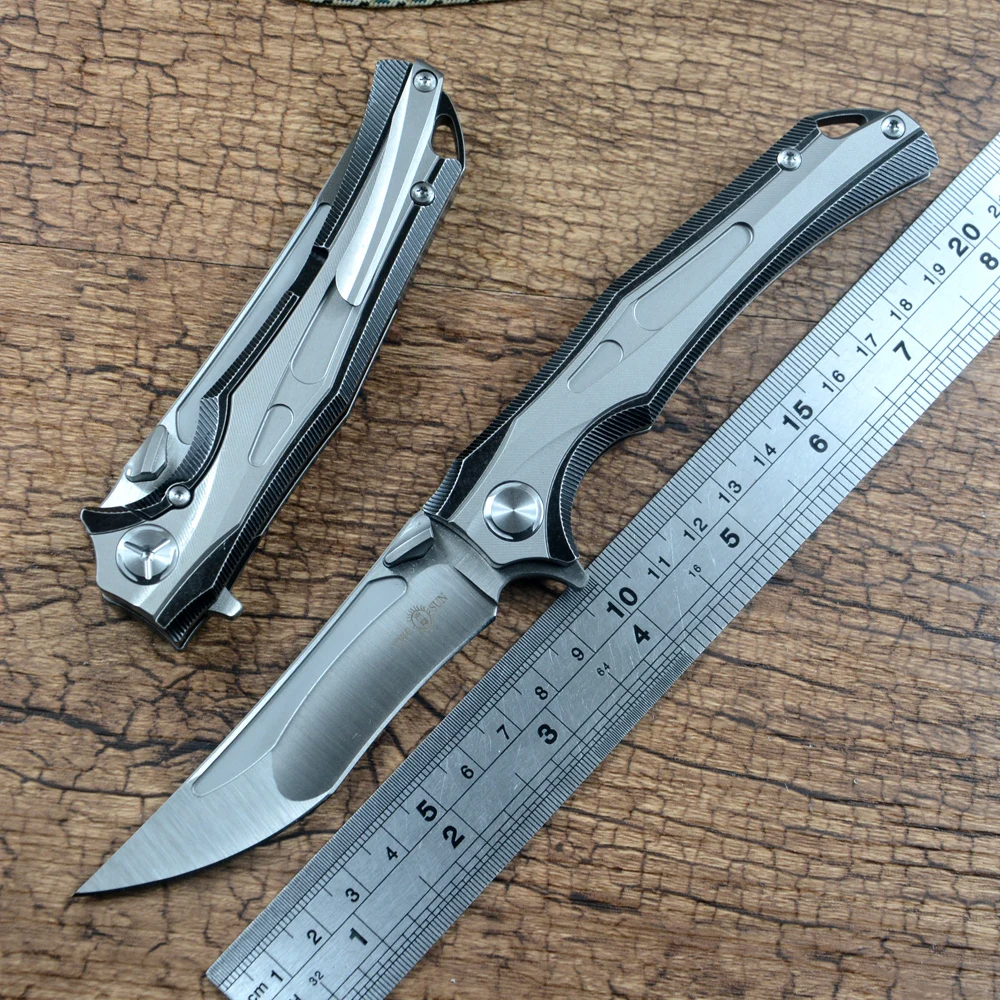 Два солнца Открытый складной нож M390 лезвие отверстие титановая ручка Flipper Быстрое открытие охотничий инструмент TS285
Два солнца Открытый складной нож M390 лезвие отверстие титановая ручка Flipper Быстрое открытие охотничий инструмент TS285