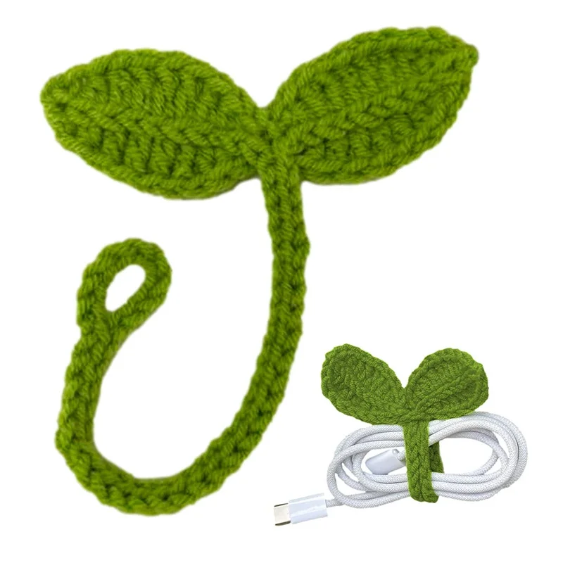 Green Knitted Crochet Leaf Sprout Bookmark Cute Handmade DIY Craft Decor Accessories Gift for Holidays New Year Eco-friendly
Green Knitted Crochet Leaf Sprout Bookmark Cute Handmade DIY Craft Decor Accessories Gift for Holidays New Year Eco-friendly