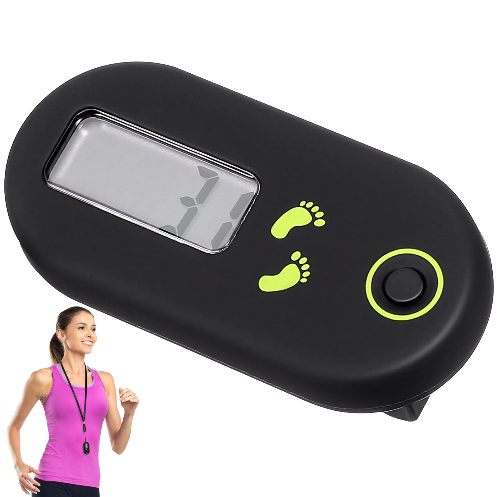 WINOMO Simple Counter for Walking Running Exercise Digital Pedometer Sports Fitness Tracker for Men Women Black
WINOMO Simple Counter for Walking Running Exercise Digital Pedometer Sports Fitness Tracker for Men Women Black