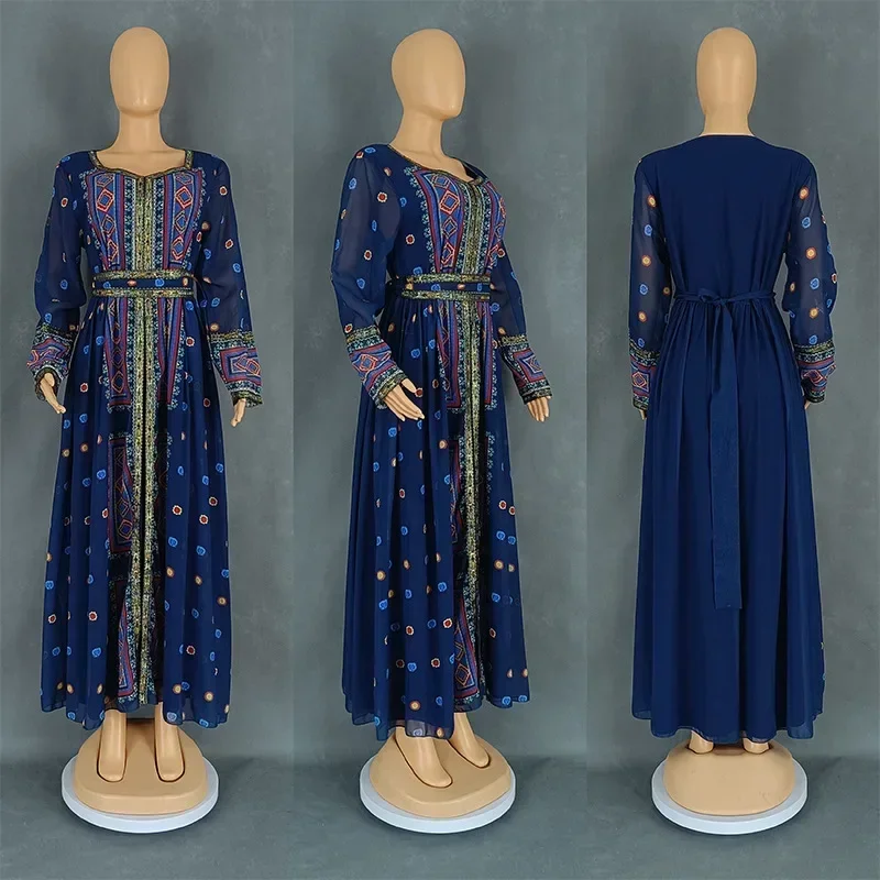 Dashiki African Dresses for Women Fashion Autumn African Long Sleeve V-neck Long Maxi Dress Outfits Muslim Dress Abaya Gowns
Dashiki African Dresses for Women Fashion Autumn African Long Sleeve V-neck Long Maxi Dress Outfits Muslim Dress Abaya Gowns