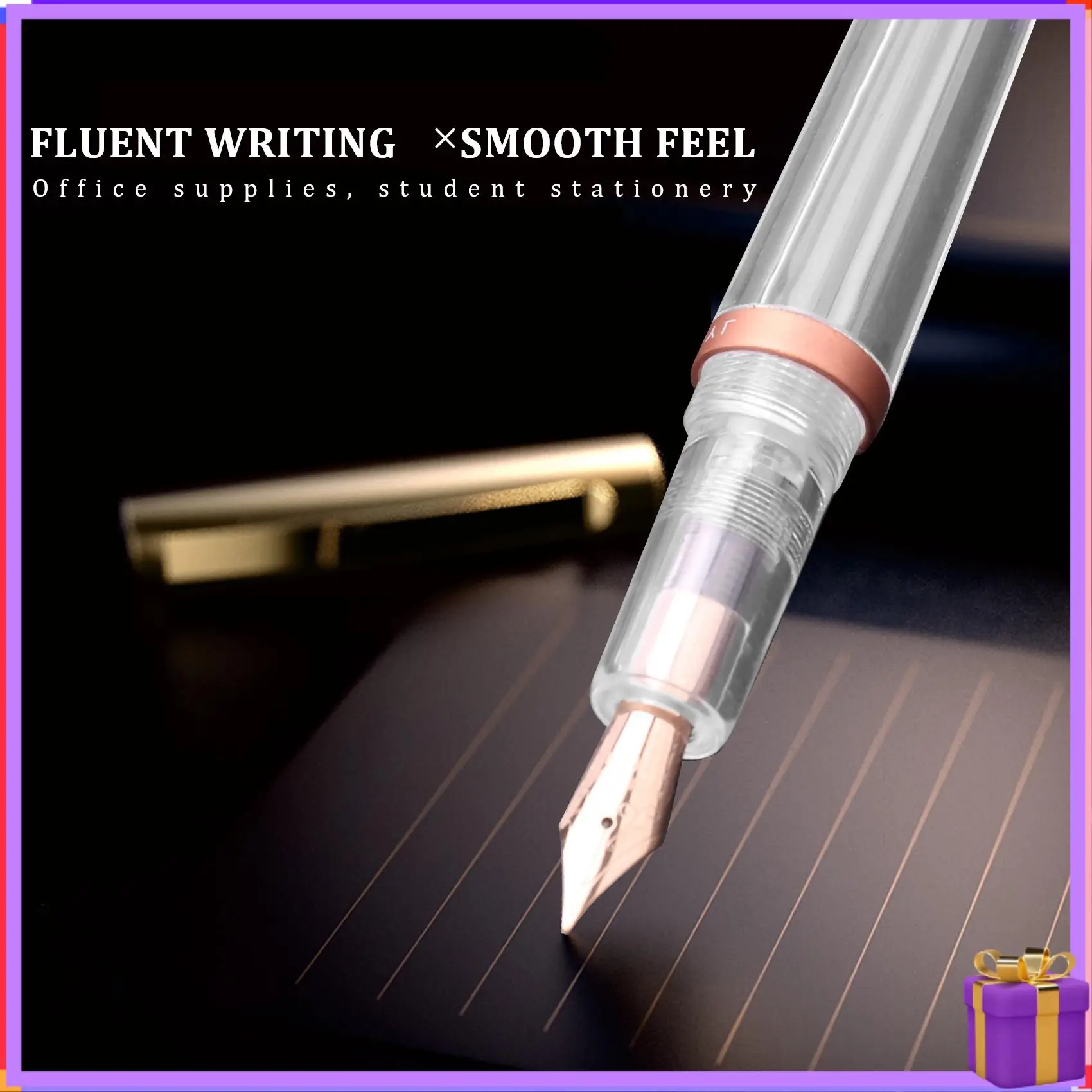Advanced 0.5Mm Nib Fountain Pen With Eyedropper High Capacity Transparent Pens Office School Supplies For Student Writing Gifts
Advanced 0.5Mm Nib Fountain Pen With Eyedropper High Capacity Transparent Pens Office School Supplies For Student Writing Gifts