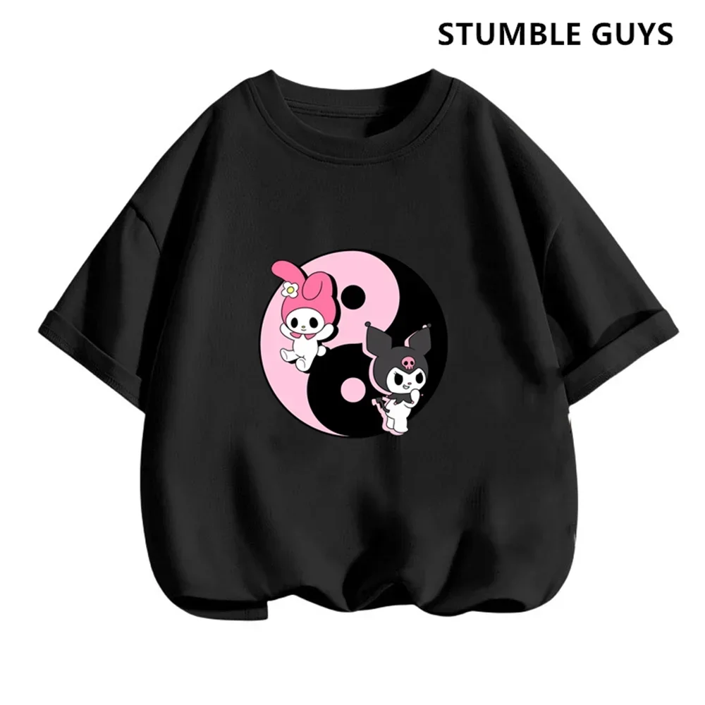 Kuromi Children's T-shirt Kawaii Sanrio Anime T Shirts Cinnamoroll Melody Cartoons Casual Clothes Y2k Tee Shirt Kid Girl Boy Top
Kuromi Children's T-shirt Kawaii Sanrio Anime T Shirts Cinnamoroll Melody Cartoons Casual Clothes Y2k Tee Shirt Kid Girl Boy Top