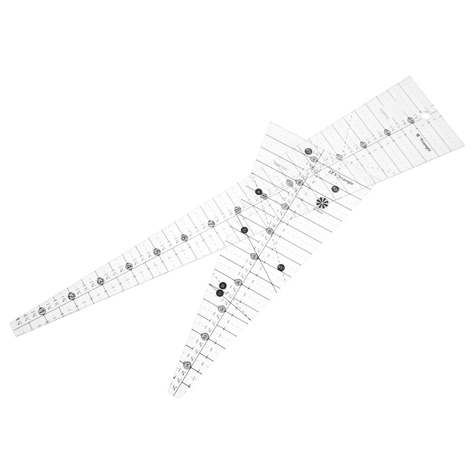 2Pcs Acrylic Quilting Template Ruler Set Patchwork Sewing Templates for Precise Fabric Cutting Smooth Rounded Edges DIY Quilting
2Pcs Acrylic Quilting Template Ruler Set Patchwork Sewing Templates for Precise Fabric Cutting Smooth Rounded Edges DIY Quilting