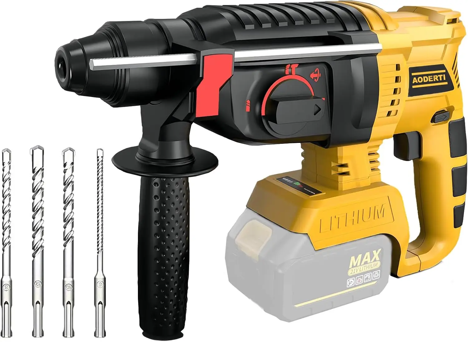 Cordless Rotary Hammer Drill for Dewalt 20V MAX Battery, Brushless SDS Rotary Hammer with Safety Clutch for Concrete/Masonry, 4
Cordless Rotary Hammer Drill for Dewalt 20V MAX Battery, Brushless SDS Rotary Hammer with Safety Clutch for Concrete/Masonry, 4