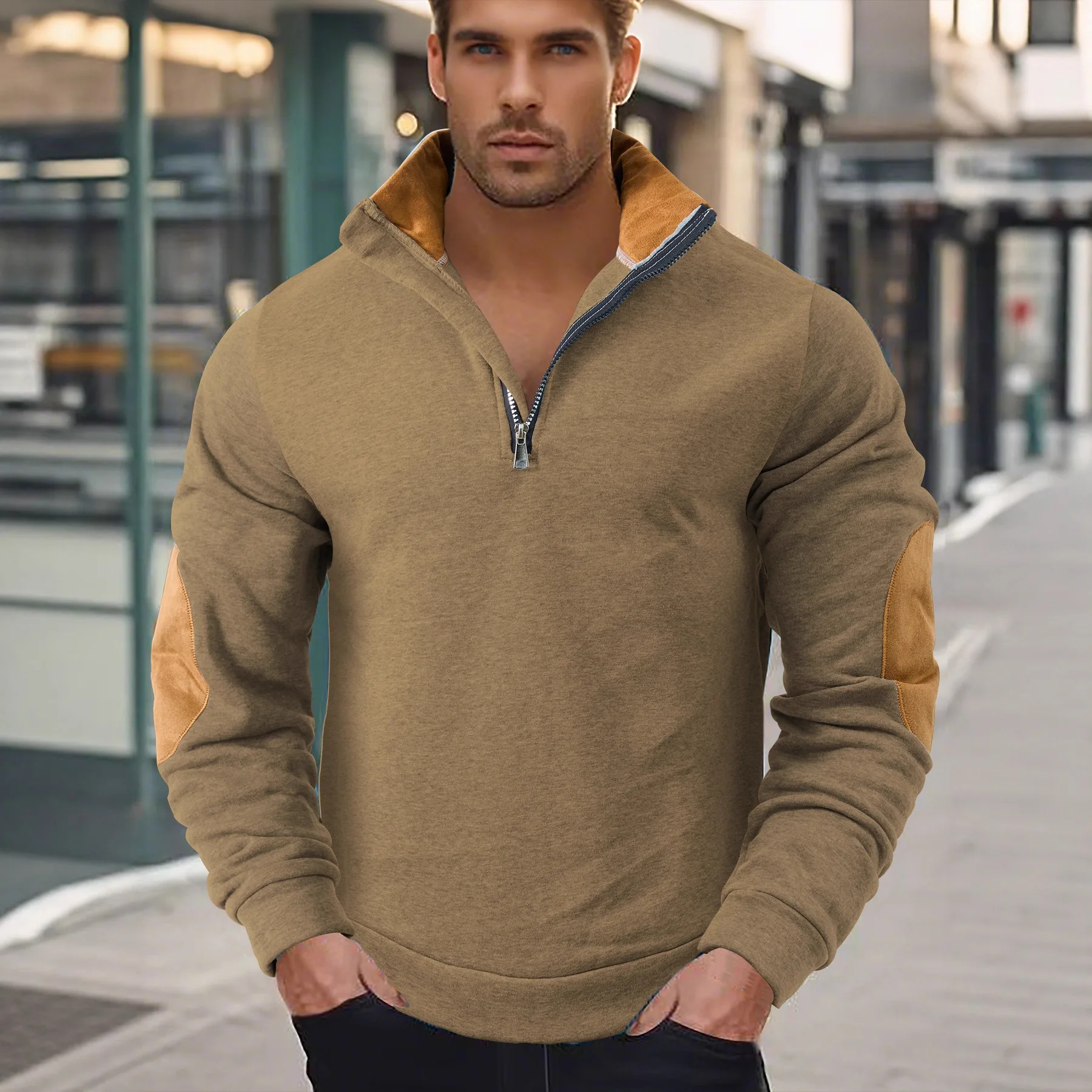 Sweatshirt Men's 2026 Spring Autumn New Casual Hoodie Henley Neck Long Sleeve Zipper Pullover Loose Daily Base Layer
Sweatshirt Men's 2026 Spring Autumn New Casual Hoodie Henley Neck Long Sleeve Zipper Pullover Loose Daily Base Layer