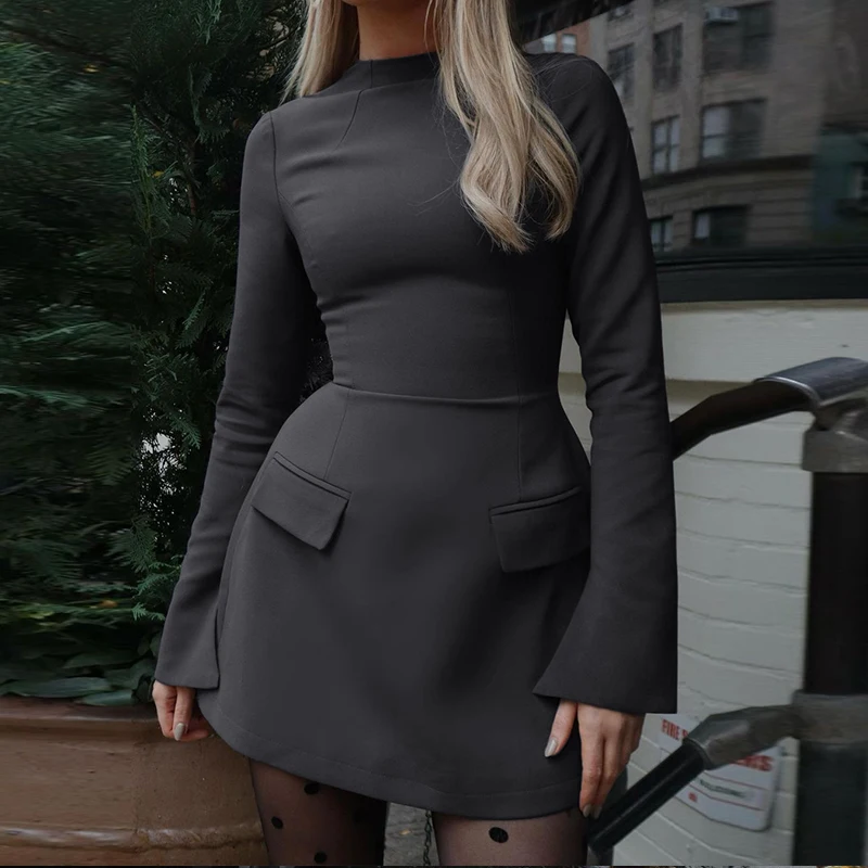 Lygens Elegant O Neck Long Sleeve Pactchwork Mini Zipper Women'S Dresses Winter Party Club Prom Wholesale Y2K Casual Clothes
Lygens Elegant O Neck Long Sleeve Pactchwork Mini Zipper Women'S Dresses Winter Party Club Prom Wholesale Y2K Casual Clothes