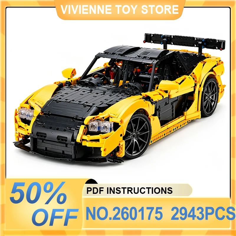 Detailed MOC-260175 Sports Car Building Blocks Model, DIY Assembly Bricks Kit, Kids Birthday Gift, New Year Toy Present
Detailed MOC-260175 Sports Car Building Blocks Model, DIY Assembly Bricks Kit, Kids Birthday Gift, New Year Toy Present