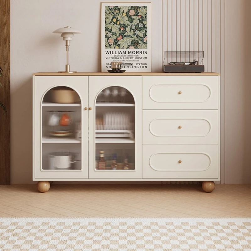 Modern white sideboard Cream style multifunctional light luxury kitchen cabinet Wood decorative mueble cocina interior furniture
Modern white sideboard Cream style multifunctional light luxury kitchen cabinet Wood decorative mueble cocina interior furniture
