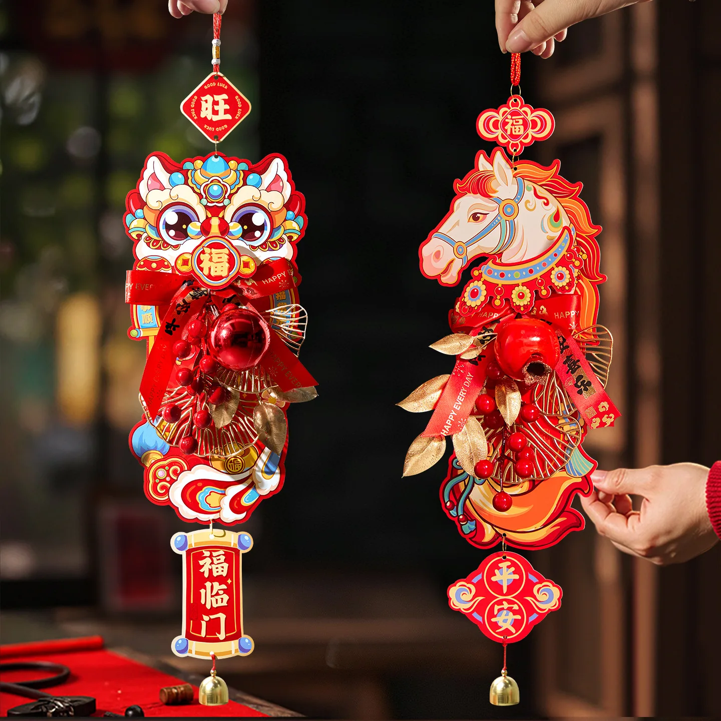 2026 New Horse Year Decorations for Spring Festival Atmosphere Setup Store Mall Door Handles New Year Hanging Accessories
2026 New Horse Year Decorations for Spring Festival Atmosphere Setup Store Mall Door Handles New Year Hanging Accessories