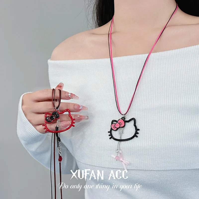Kawaii HelloKitty кулон ожерелье Sanrio аниме цепочка на ключицы шейная цепочка аксессуары ожерелье ювелирные аксессуары цепочка для свитера
Kawaii HelloKitty кулон ожерелье Sanrio аниме цепочка на ключицы шейная цепочка аксессуары ожерелье ювелирные аксессуары цепочка для свитера