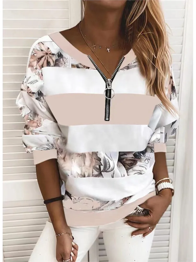 2025 New Fashion Top V-Neck Long Sleeve Pullover Women's Printed Striped Spring Autumn T-Shirt Daily Casual Loose Top Clothes
2025 New Fashion Top V-Neck Long Sleeve Pullover Women's Printed Striped Spring Autumn T-Shirt Daily Casual Loose Top Clothes