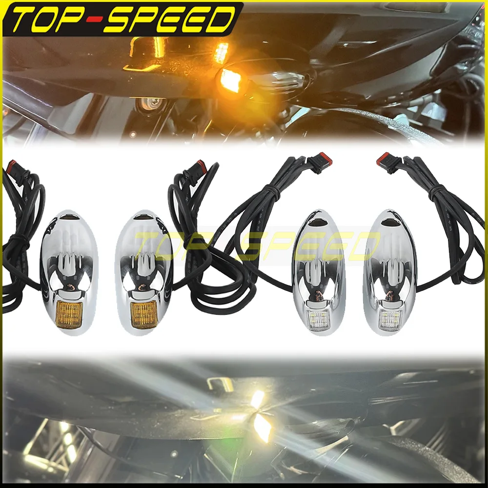 For Harley Touring Road Glide FLTRX FLTRU FLTRK 2015-2023 Motorcycle Lighting Front LED Turn Signals Running White Signal Amber
For Harley Touring Road Glide FLTRX FLTRU FLTRK 2015-2023 Motorcycle Lighting Front LED Turn Signals Running White Signal Amber