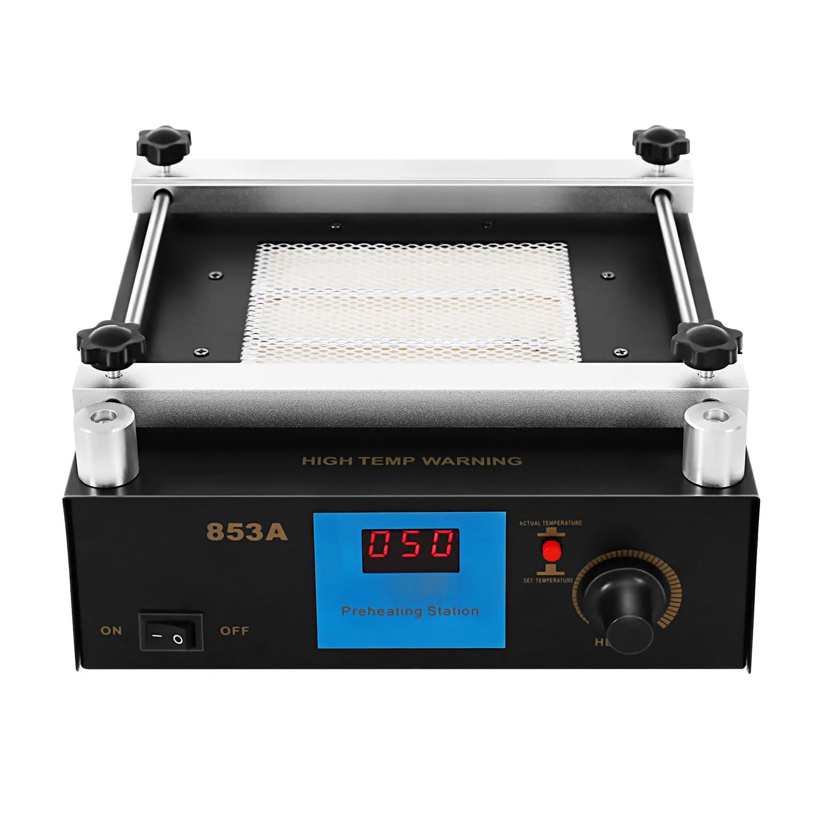 450W LED Display BGA Infrared Rework Electronic Hot Plate Preheat Preheating Station 50-400℃/122-752℉
450W LED Display BGA Infrared Rework Electronic Hot Plate Preheat Preheating Station 50-400℃/122-752℉