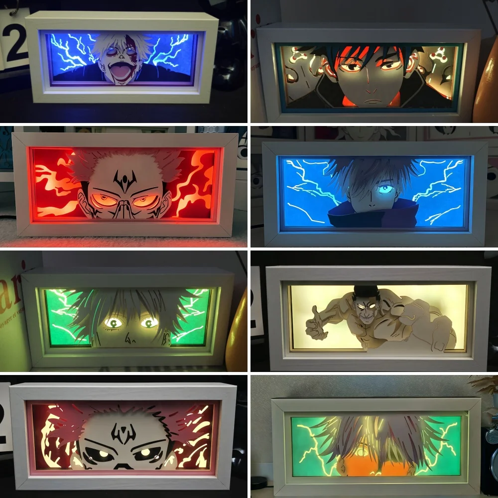 Anime Dragon ball series paper-cut light room bedroom night light remote control colorful light box atmosphere light Model Toys
Anime Dragon ball series paper-cut light room bedroom night light remote control colorful light box atmosphere light Model Toys