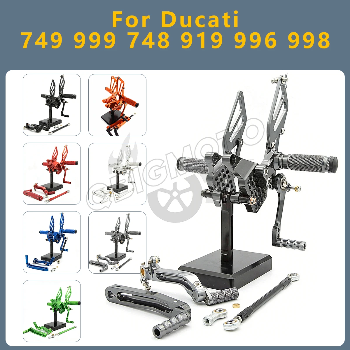 CNC Motorcycle Rearset Footpeg Rear Footrest Foot Pegs Pedal Rearsets Shifter Adjustable For Ducati 749 999 748 919 996 998
CNC Motorcycle Rearset Footpeg Rear Footrest Foot Pegs Pedal Rearsets Shifter Adjustable For Ducati 749 999 748 919 996 998