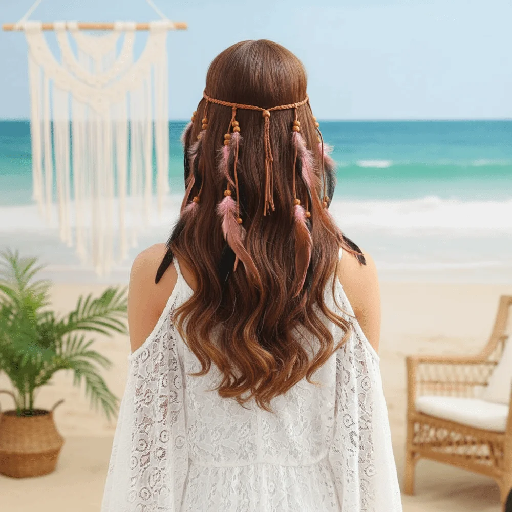 Cascading Tassels Long Feather Headpiece Intricate Beadwork Hand-tied Plumage Bohemian Tassel Headband Vintage Ethnic Style
Cascading Tassels Long Feather Headpiece Intricate Beadwork Hand-tied Plumage Bohemian Tassel Headband Vintage Ethnic Style
