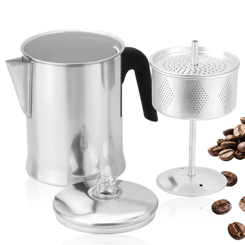 Aluminum Stove Top Percolator Maker Durable, Brew Coffee On Stovetop Silver
Aluminum Stove Top Percolator Maker Durable, Brew Coffee On Stovetop Silver