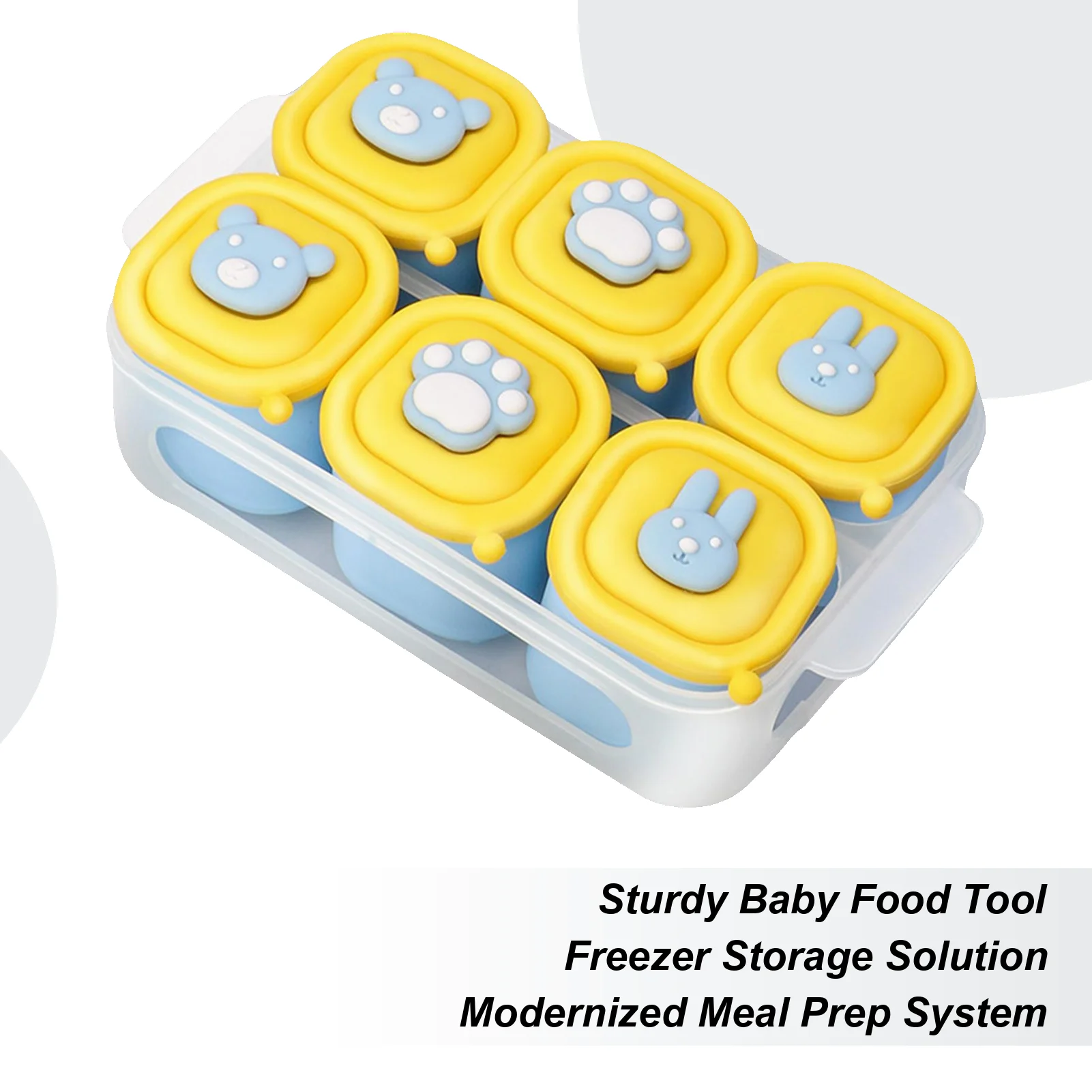 Baby Food Freezer Tray 6 Cavity Silicone Baby Food Storage Mold Anti-Slip Textures Breastmilk Organizer Container for Businesses
Baby Food Freezer Tray 6 Cavity Silicone Baby Food Storage Mold Anti-Slip Textures Breastmilk Organizer Container for Businesses