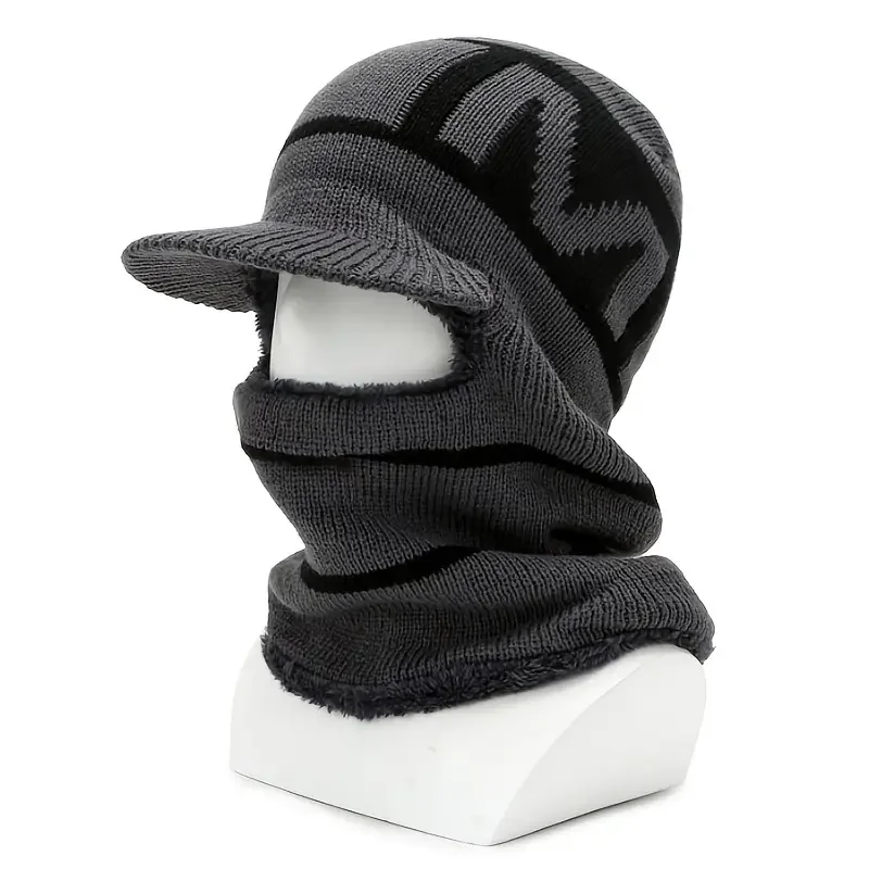 Men's Winter Fleece Beanie, Knit Pullover Hat, Cycling Warm Cap, Suitable For Winter
Men's Winter Fleece Beanie, Knit Pullover Hat, Cycling Warm Cap, Suitable For Winter