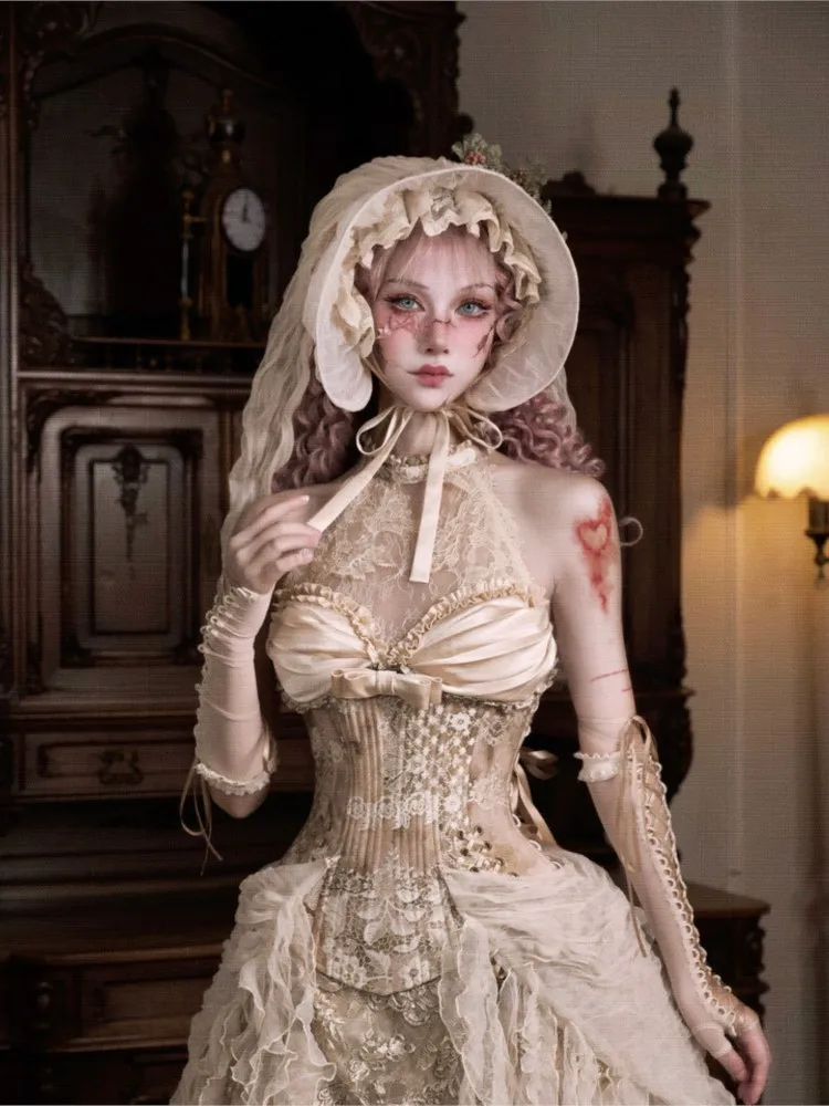 Elegant fishbone corset figure-hugging waist-cinching top dress
Elegant fishbone corset figure-hugging waist-cinching top dress