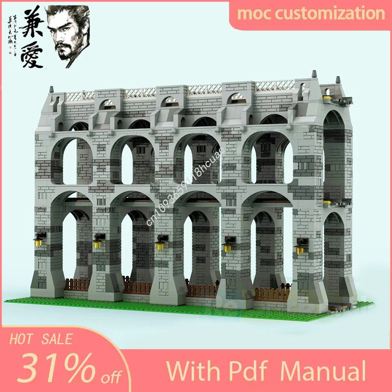 MOC Custom Modular City Railway Bridge Model Building Block Diy Creative Assembly Educational Bricks Toys Kid Holiday Gift
MOC Custom Modular City Railway Bridge Model Building Block Diy Creative Assembly Educational Bricks Toys Kid Holiday Gift