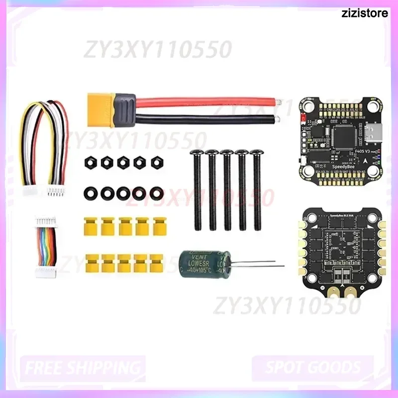 SpeedyBee F405 V3 BLS 50A BMI270 30x30 FC/ESC Stack 4IN1 ESC Drone toy accessories
SpeedyBee F405 V3 BLS 50A BMI270 30x30 FC/ESC Stack 4IN1 ESC Drone toy accessories