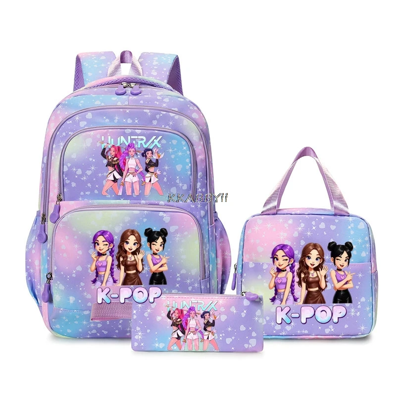 3Pcs/Set KPop Demon Hunters Backpack With Tote and Pouch Large Capacity Lightweight Breathable Outdoor Knapsack
3Pcs/Set KPop Demon Hunters Backpack With Tote and Pouch Large Capacity Lightweight Breathable Outdoor Knapsack