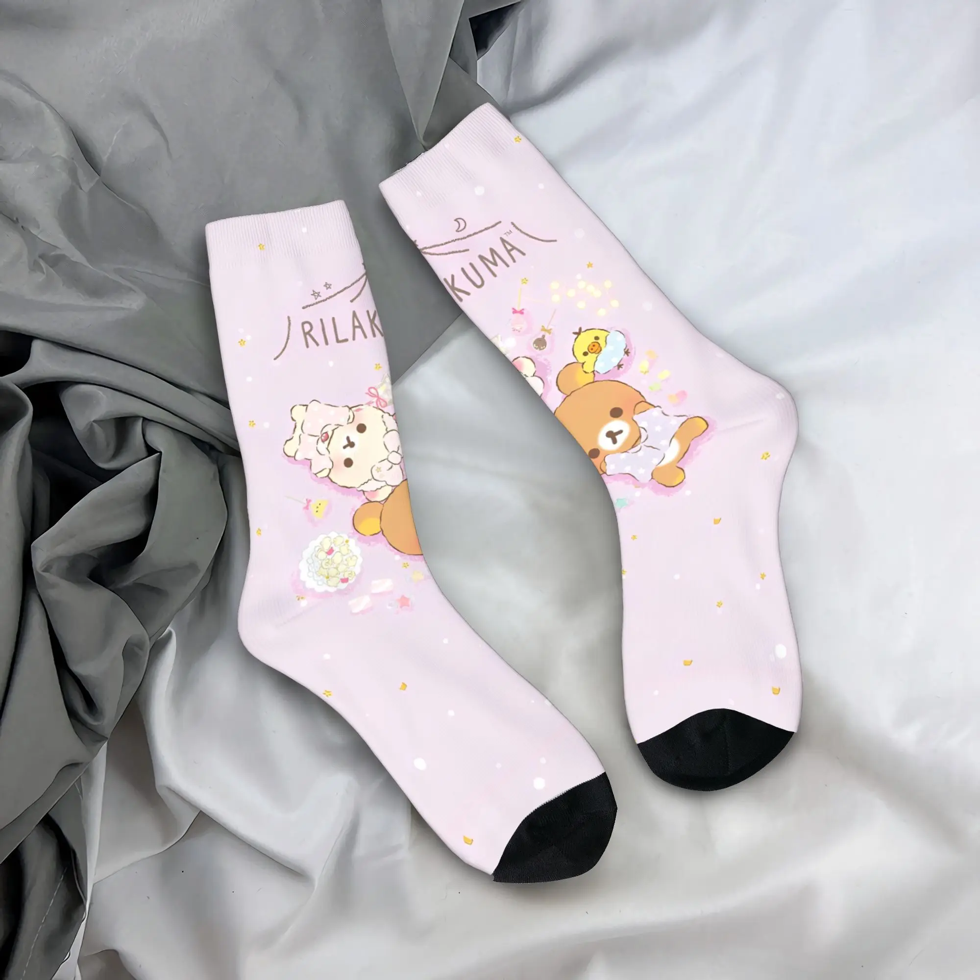 Purple Cute Bear Rilakkuma Socks Men Women Polyester Casual Socks Hip Hop Spring Summer Autumn Winter Middle Tube Socks Gifts
Purple Cute Bear Rilakkuma Socks Men Women Polyester Casual Socks Hip Hop Spring Summer Autumn Winter Middle Tube Socks Gifts