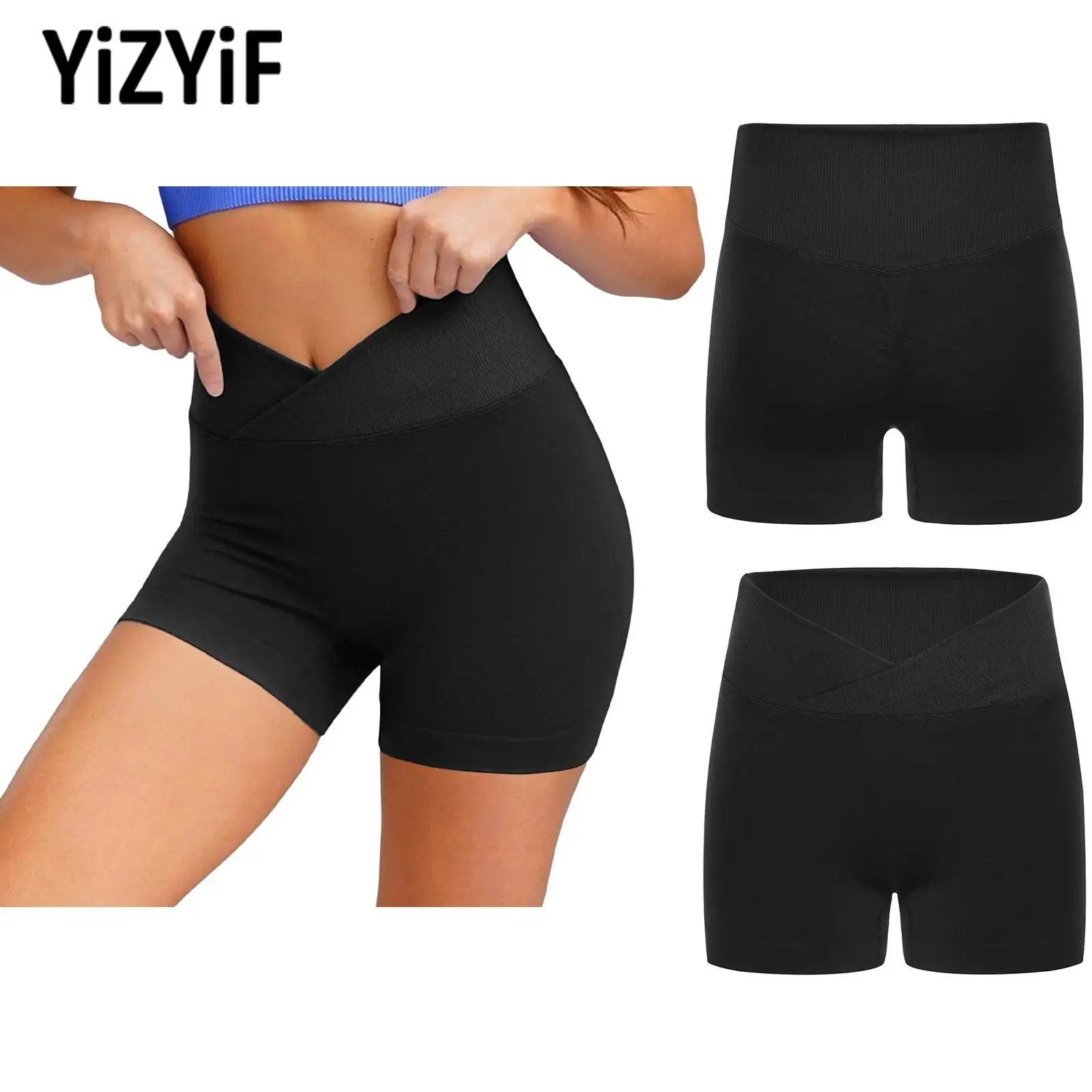 Adults Women Cross V-Waist Yoga Shorts Gym Fitness Workout Running Bottoms Costumes Black Ruched Back Athletic Shorts Sportswear
Adults Women Cross V-Waist Yoga Shorts Gym Fitness Workout Running Bottoms Costumes Black Ruched Back Athletic Shorts Sportswear