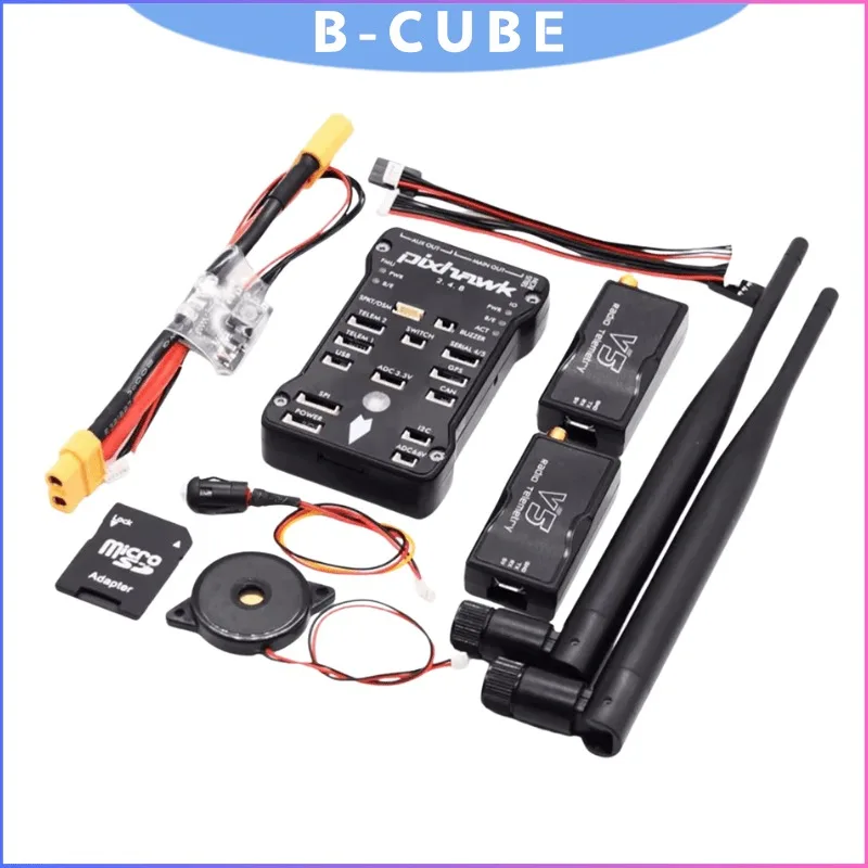 B-CUBE 2.4.8 Flight Controller with 433MHz 1000mW Long Range Telemetry V5, Autopilot for Multirotor UAV and FPV Drone
B-CUBE 2.4.8 Flight Controller with 433MHz 1000mW Long Range Telemetry V5, Autopilot for Multirotor UAV and FPV Drone