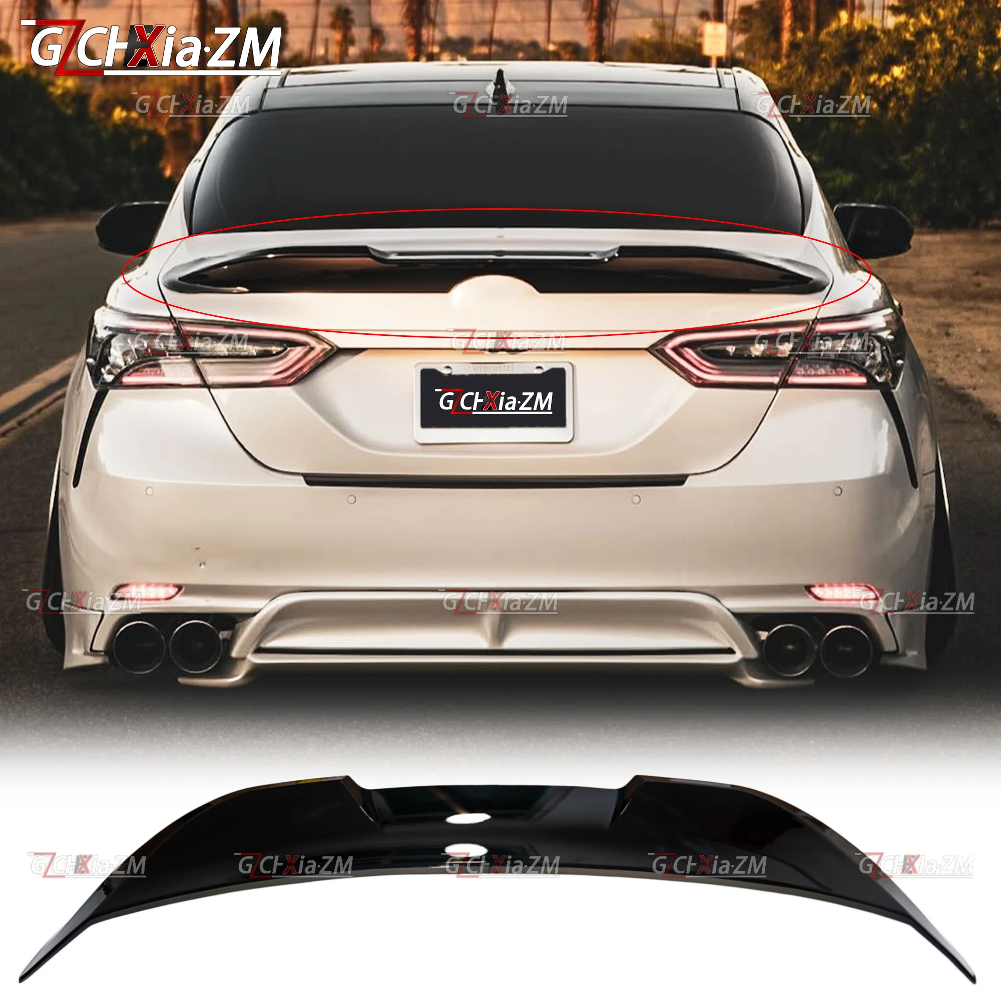For 2018-2023 Toyota Camry Modified M4 Style Spoiler ABS Material Trunk Lid Diffuser Decorative Cover Aerodynamic Kit Rear Wing
For 2018-2023 Toyota Camry Modified M4 Style Spoiler ABS Material Trunk Lid Diffuser Decorative Cover Aerodynamic Kit Rear Wing