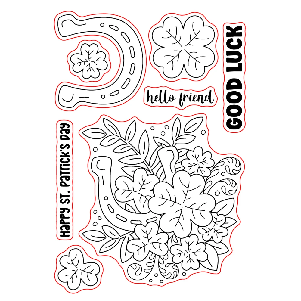 Transparent Clear Silicone Stamp, Clover Cluster, Seal for DIY Scrapbooking, Photo Album Decorative Seal
Transparent Clear Silicone Stamp, Clover Cluster, Seal for DIY Scrapbooking, Photo Album Decorative Seal
