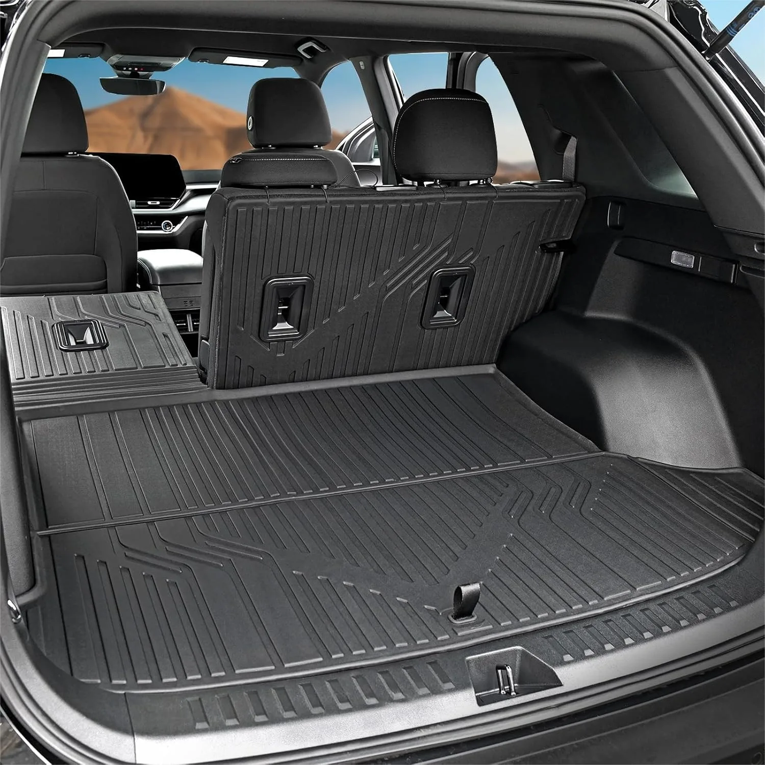 All Weather TPE Cargo Mat with Backrest Mat for 2025-2026 Chevy Equinox (Gas Only)/GMC Terrain, Custom Fit Trunk Liner Car
All Weather TPE Cargo Mat with Backrest Mat for 2025-2026 Chevy Equinox (Gas Only)/GMC Terrain, Custom Fit Trunk Liner Car