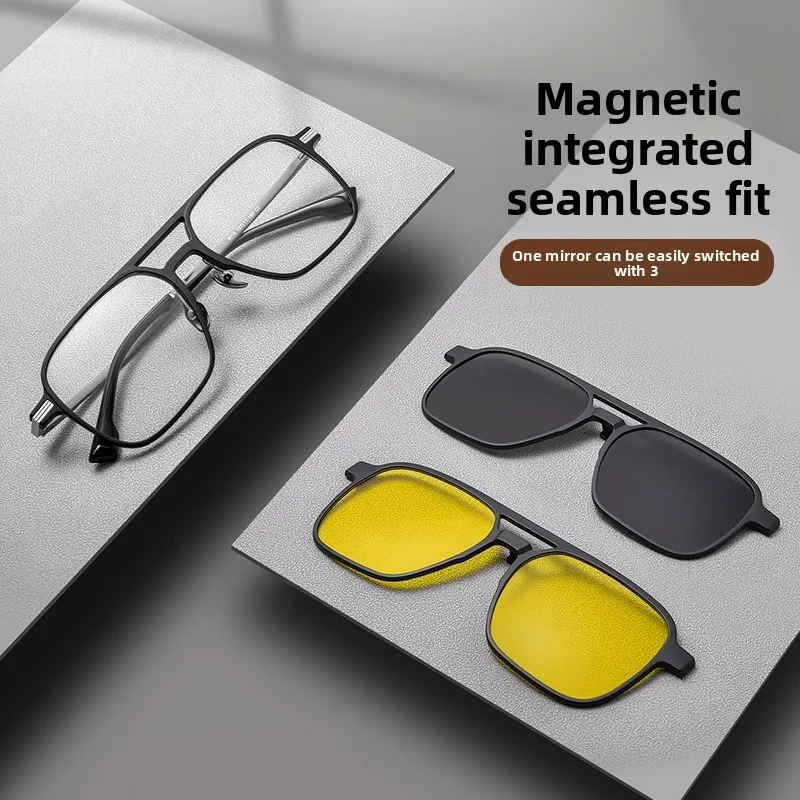 Aviator Prescription Glasses and Sunglasses with Magnetic Sun Clip Ons Polarized Night Vision Nearsighted in One Driving Fishing
Aviator Prescription Glasses and Sunglasses with Magnetic Sun Clip Ons Polarized Night Vision Nearsighted in One Driving Fishing
