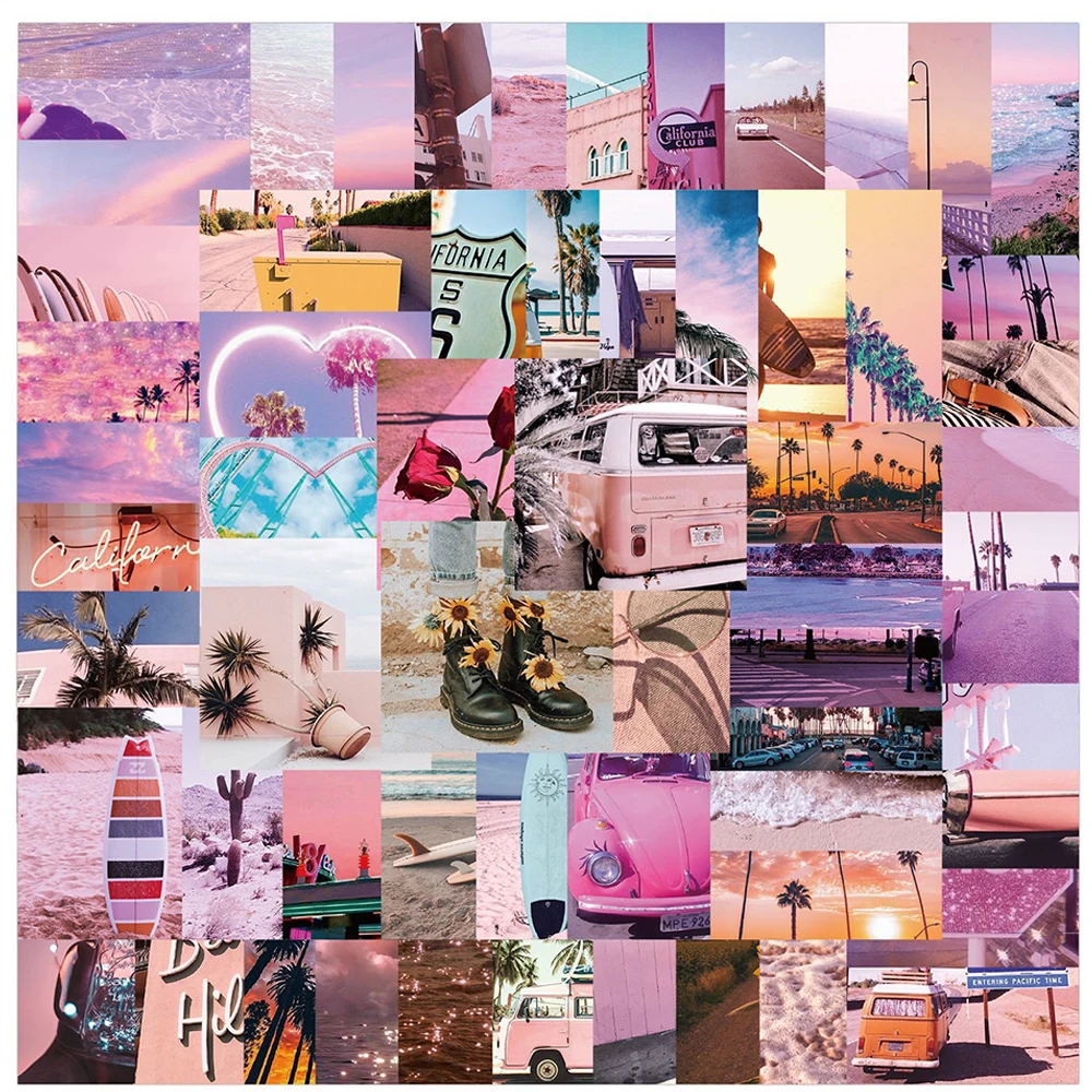10/30/62pcs Pink California Scenery Graffiti Stickers Ins Style Aesthetic Sticker Water Bottle Guitar Phone Cartoon Decals Gift
10/30/62pcs Pink California Scenery Graffiti Stickers Ins Style Aesthetic Sticker Water Bottle Guitar Phone Cartoon Decals Gift