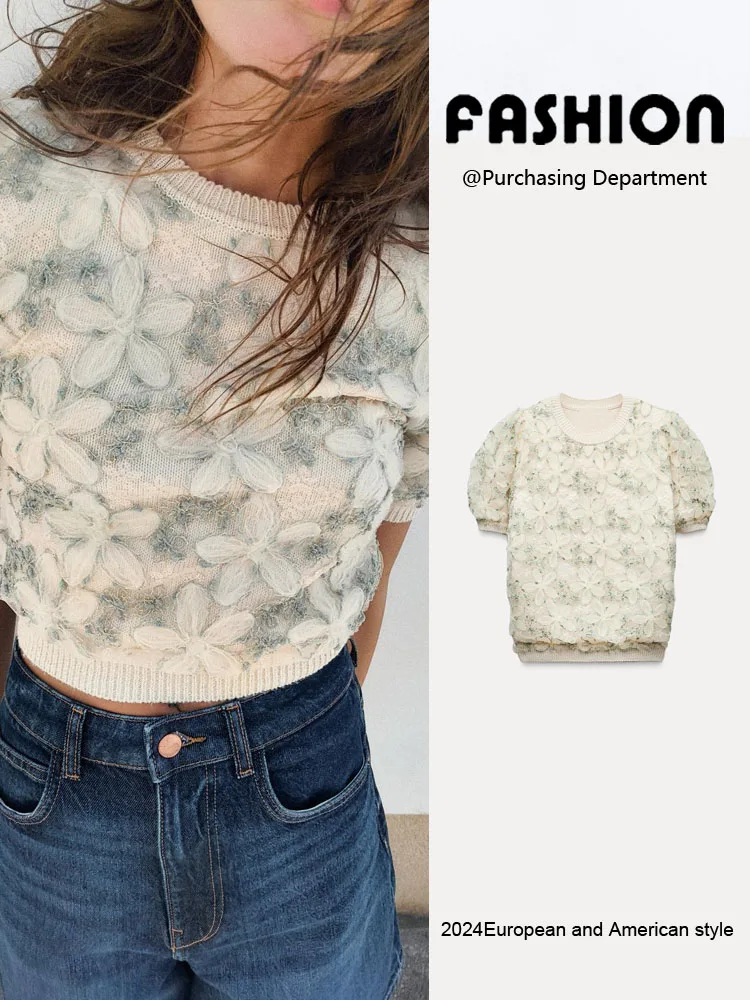 New Women's Casual round Ne ort Sve Embroidered Knitted Top Fall Season Commute Sle Comfortable Breathable Fabric
New Women's Casual round Ne ort Sve Embroidered Knitted Top Fall Season Commute Sle Comfortable Breathable Fabric